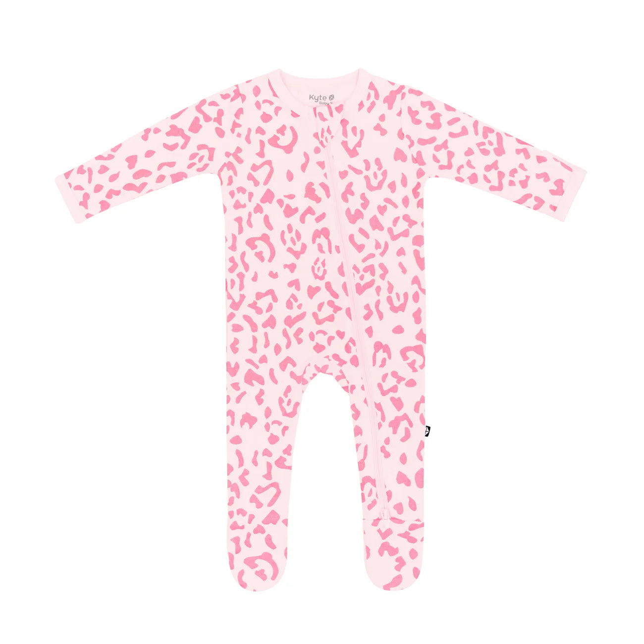 Kyte Zippered Footie - Sakura Leopard