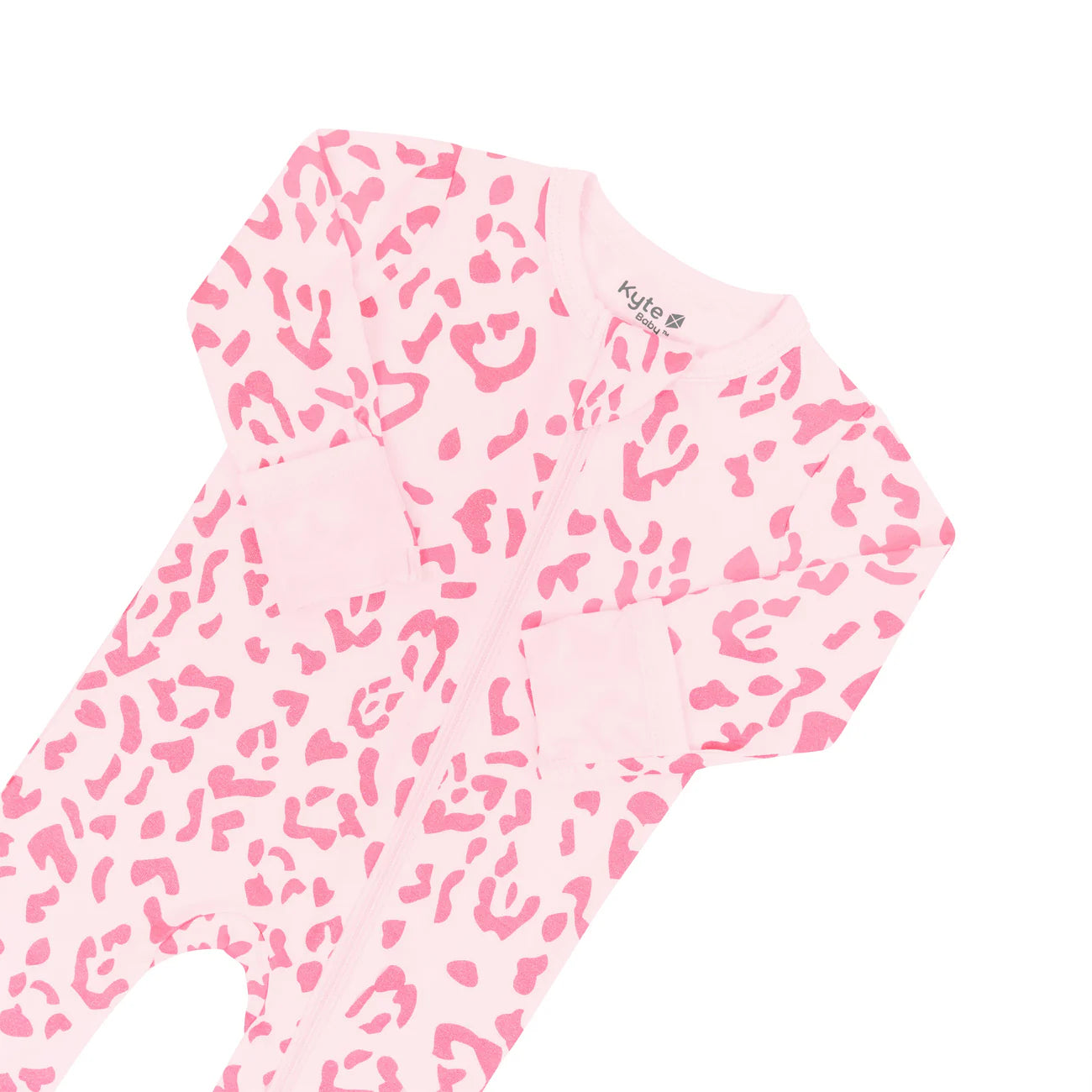 Kyte Zippered Footie - Sakura Leopard