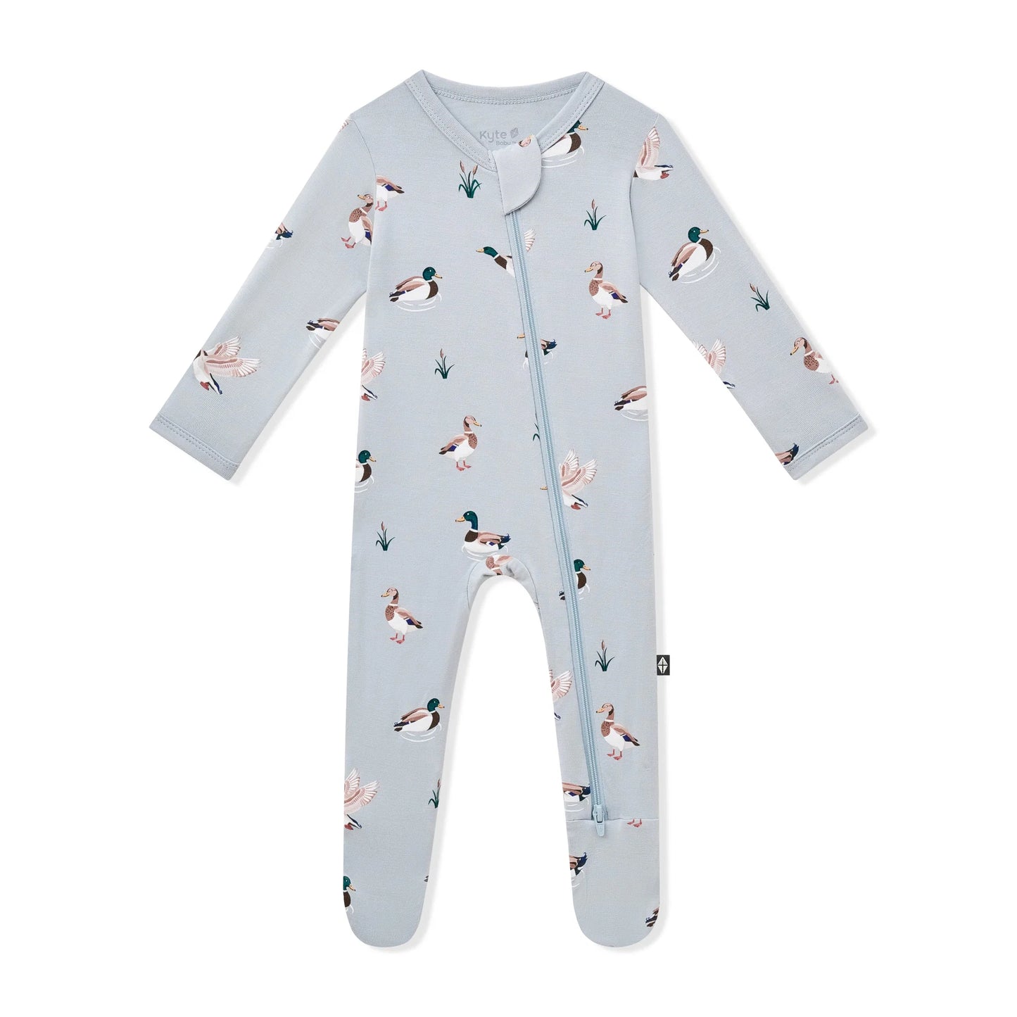 Kyte Zippered Footie - Mallard Duck
