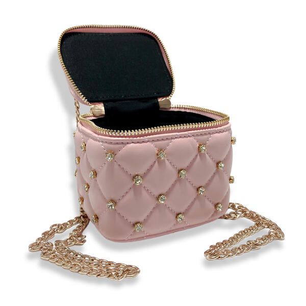 Vanity Quilted Purse - Light Pink