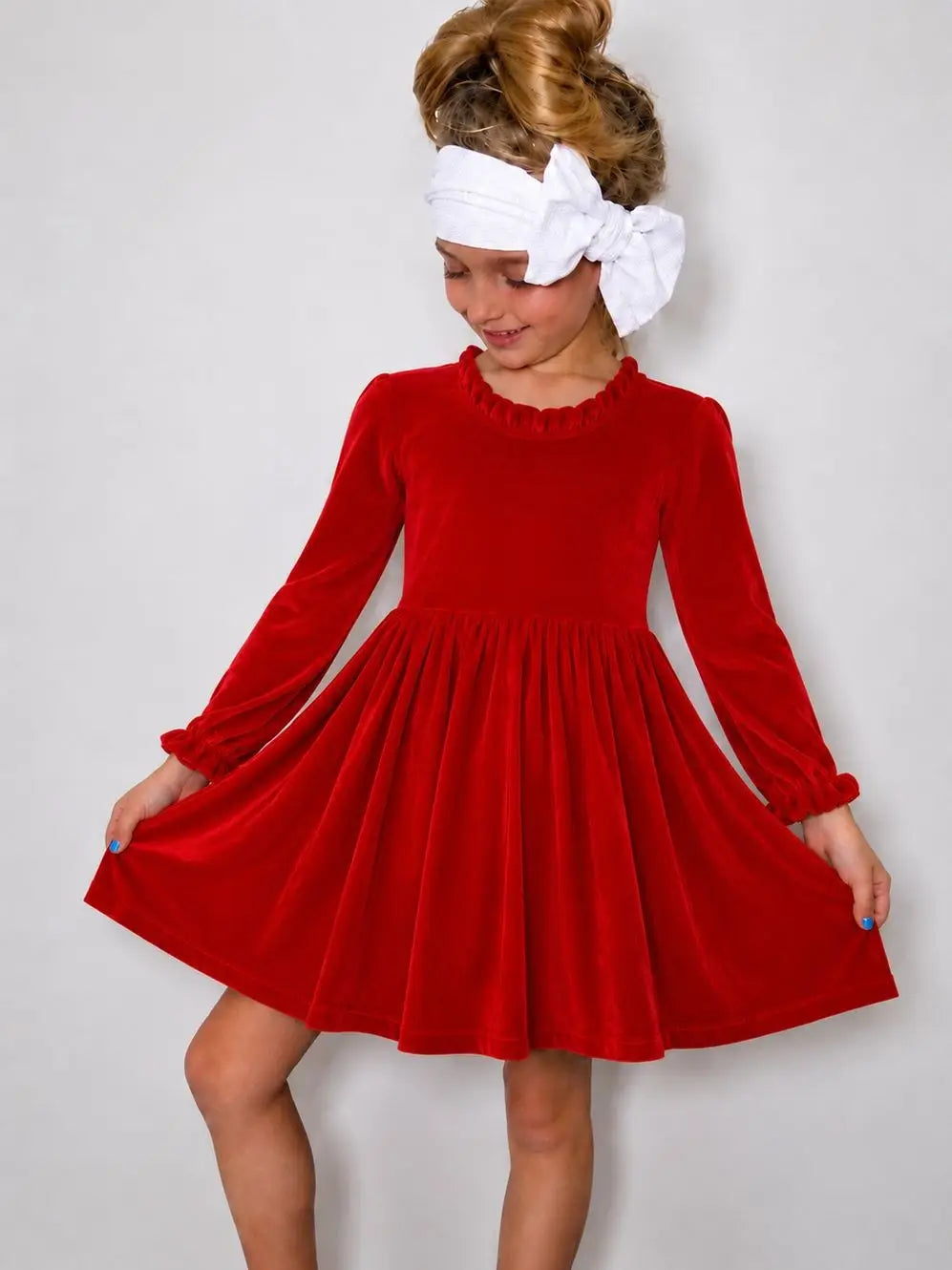 Red Velvet Dress