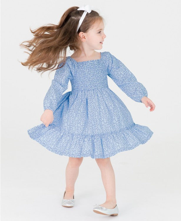 Woodland Berry Frost Smocked Dress