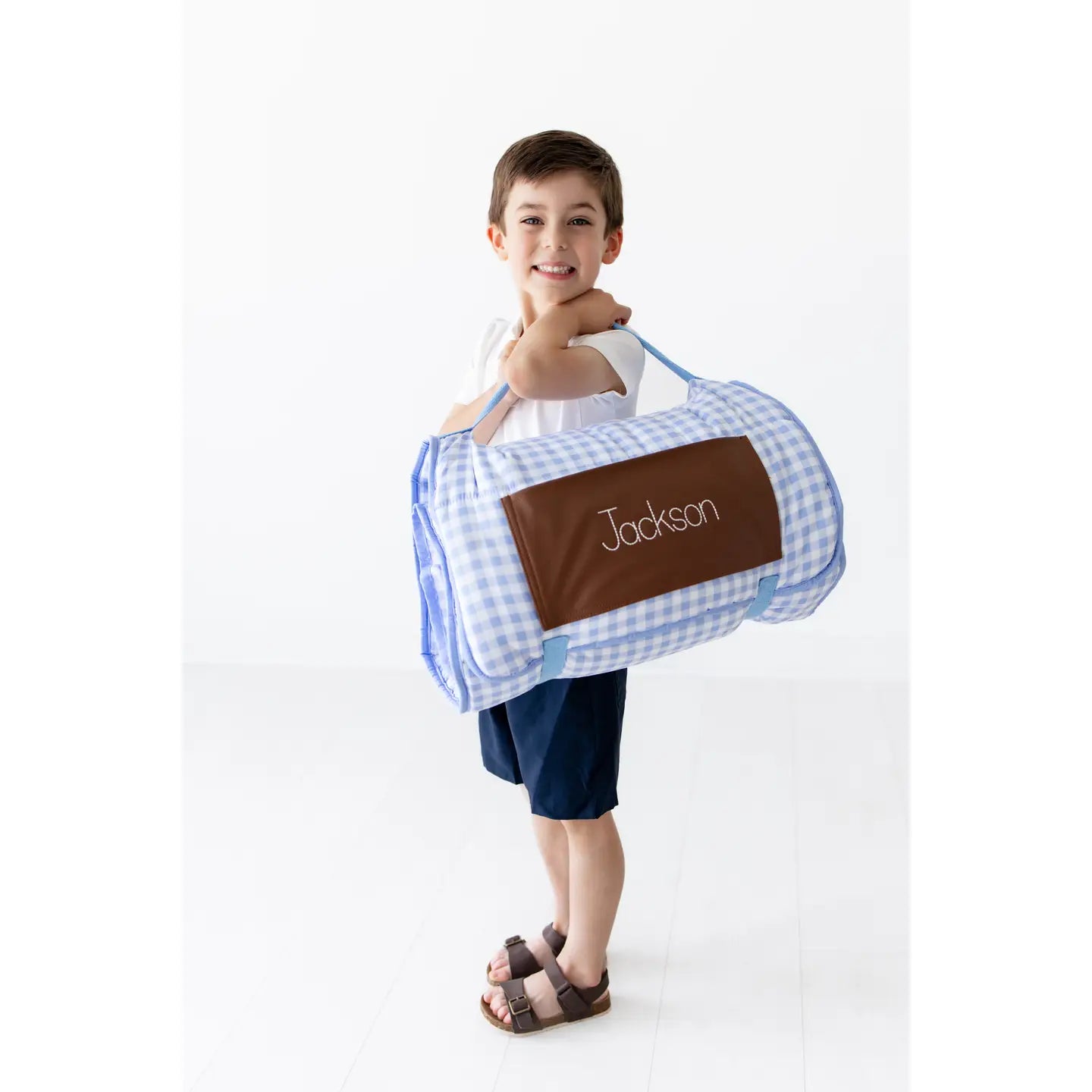 Nap Mat - Blue Gingham