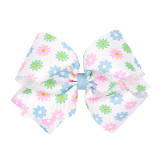 King Grosgrain Pastel Flower Bow