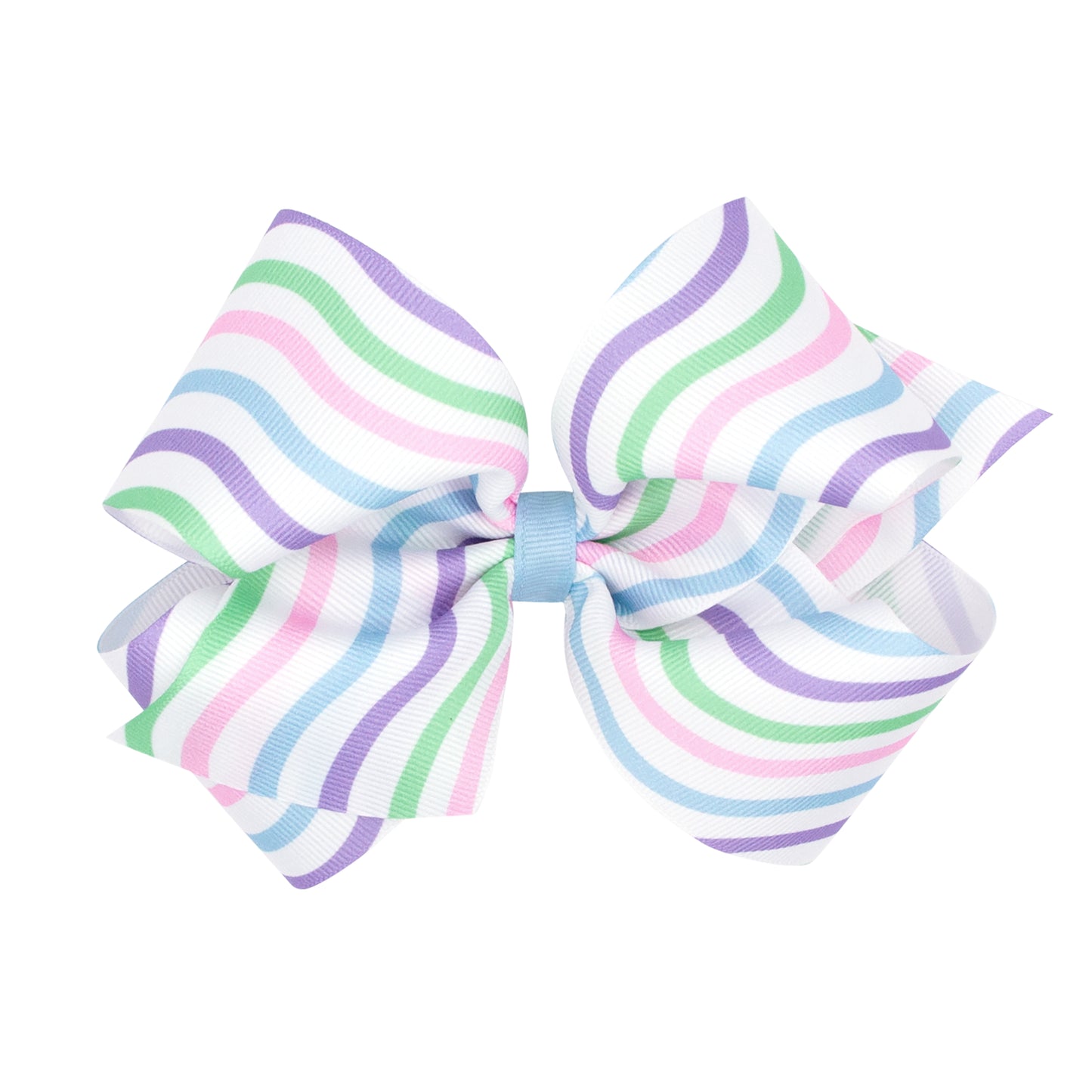 King Grosgrain Pastel Stripe Bow