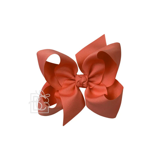6.5" Mandarine Orange Grosgrain Bow