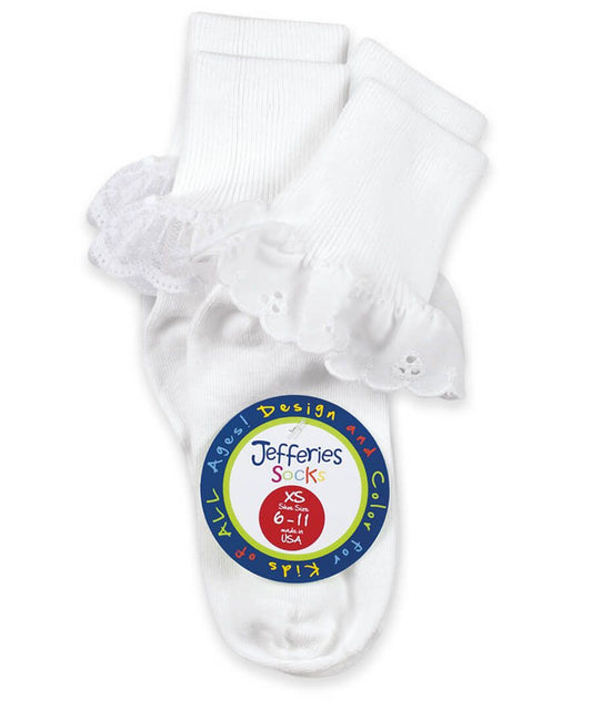 Eyelet Socks - 2 pair pack