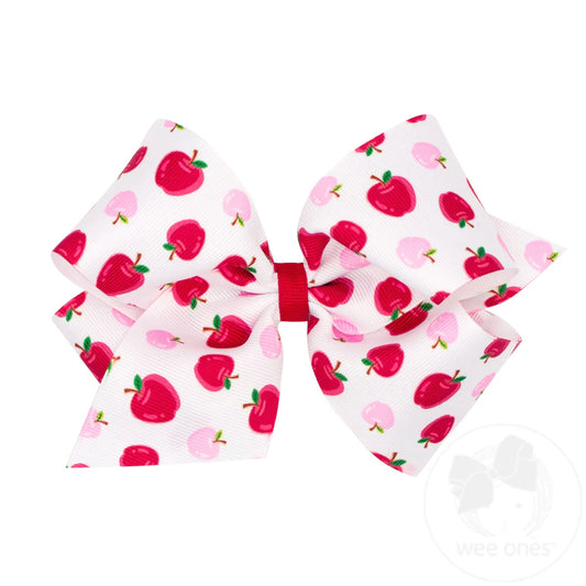 King Apple Pink Hair Bow