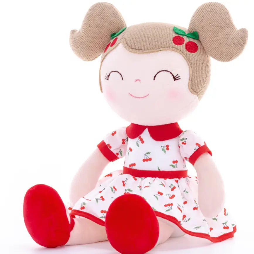 Red Cherry Doll - Light Brown Hair