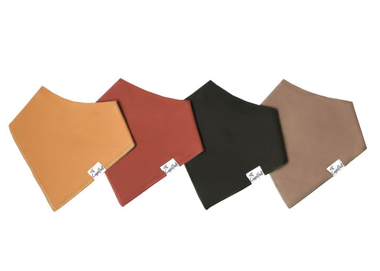 Copper Pearl Bandana Bib Set (4-pack) - Dune