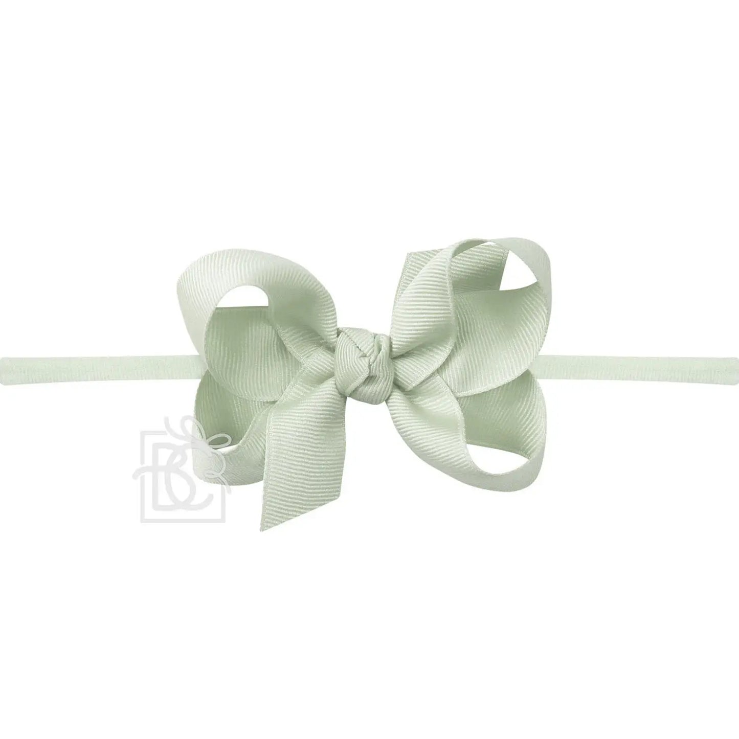 3.5" Headband w/Bow - Sage