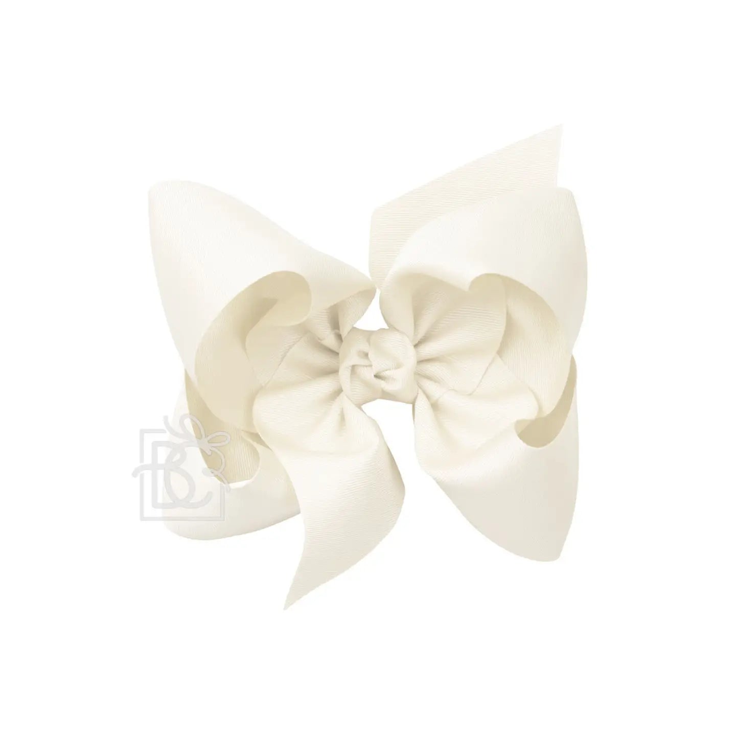 7.5" Antique White Grosgrain Bow