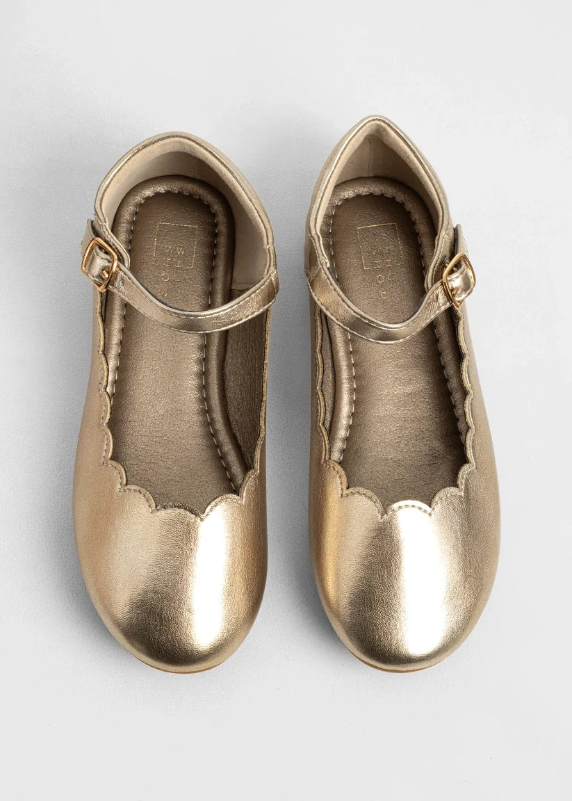 Agatha Light Gold Mary Jane Shoe