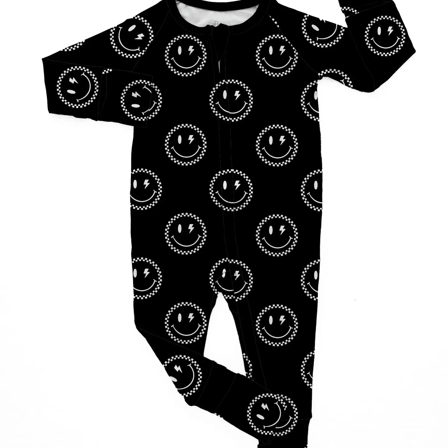 Check Smiley Bamboo Romper