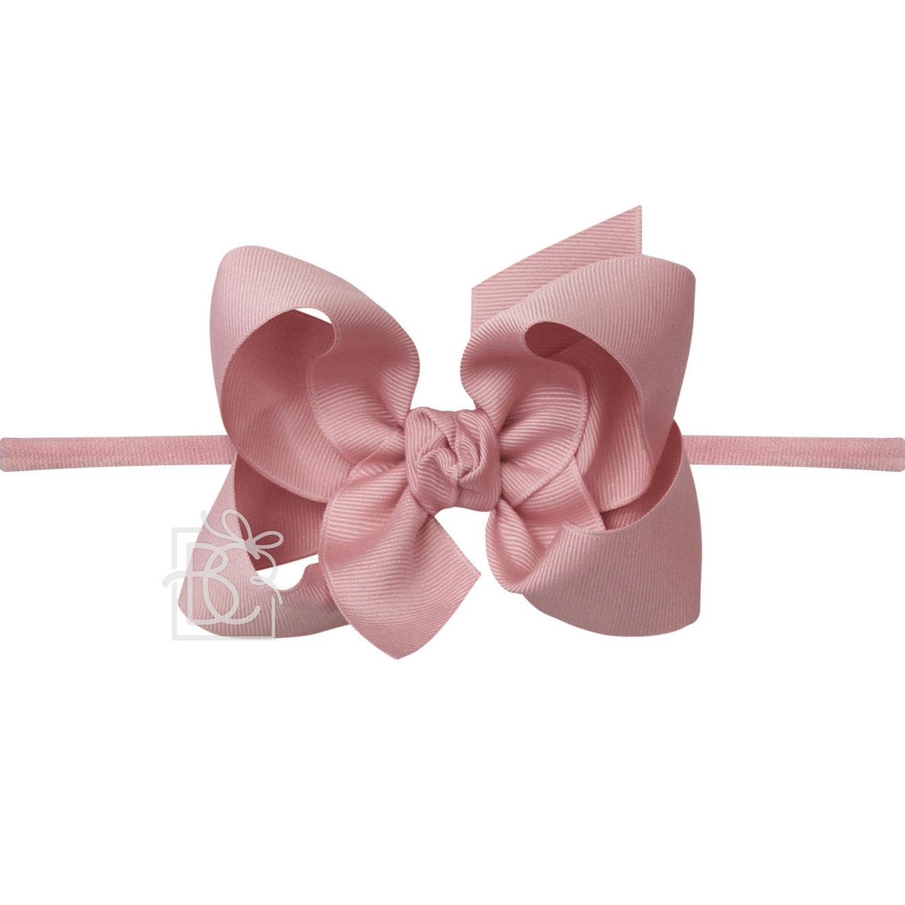 4.5" Headband w/Bow - Mauve