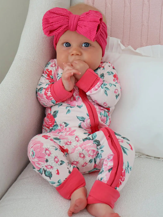 Pink Splendor Zip Romper