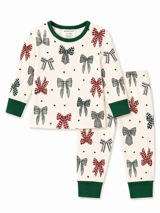 Christmas Bows 2-pc Pajama