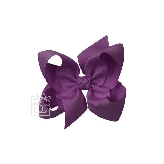6.5" Purple Grosgrain Bow