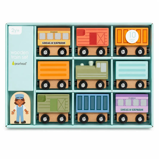Wooden Train Play Set