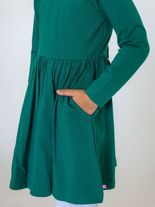 Emerald Green Twirl Dress