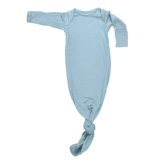 Blue Bird Ribbed Knotted Gown