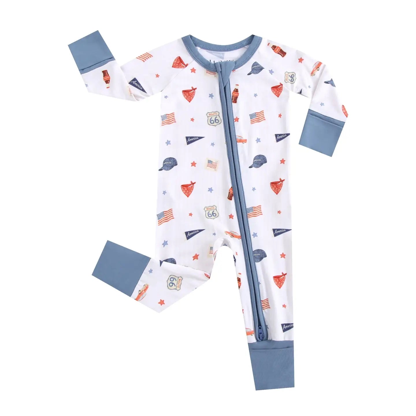 Route 66 Zippered Romper