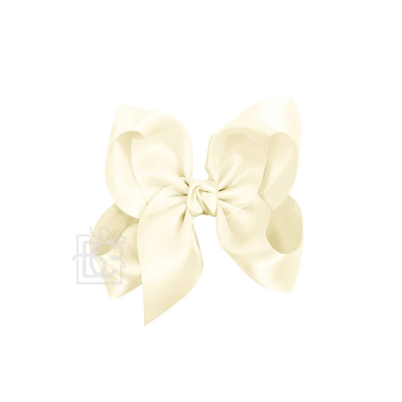 5.5" Satin Bow - Antique White