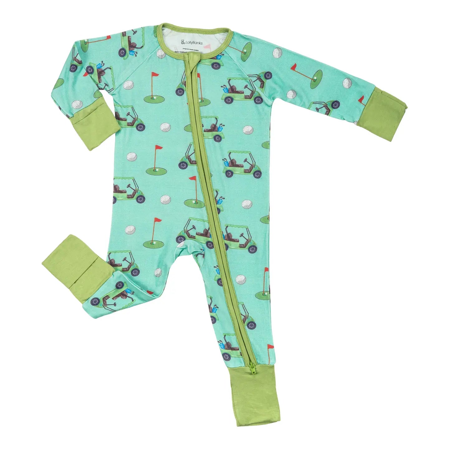 Golf A Round Zipper Footie