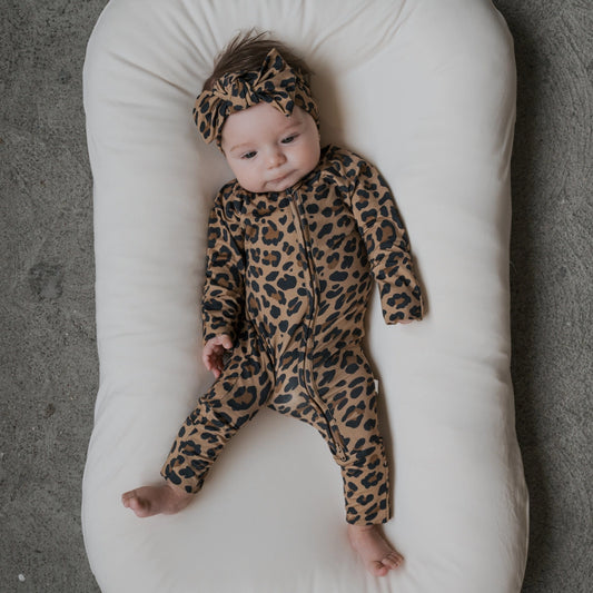 Leopard Zip Romper