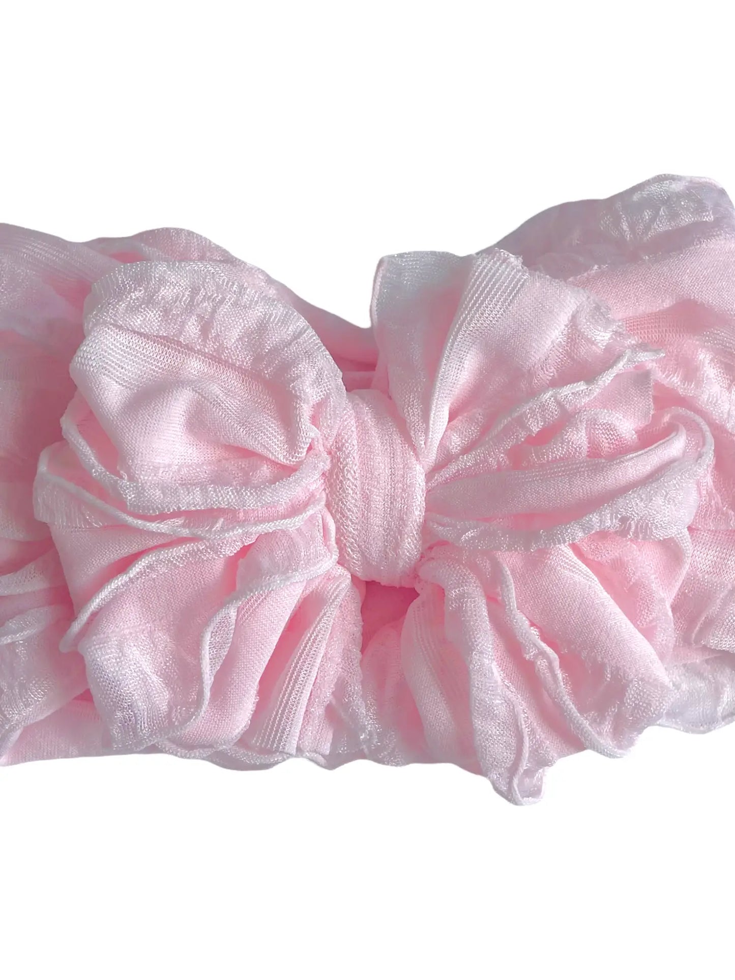 Ruffled Headband - perfect pink