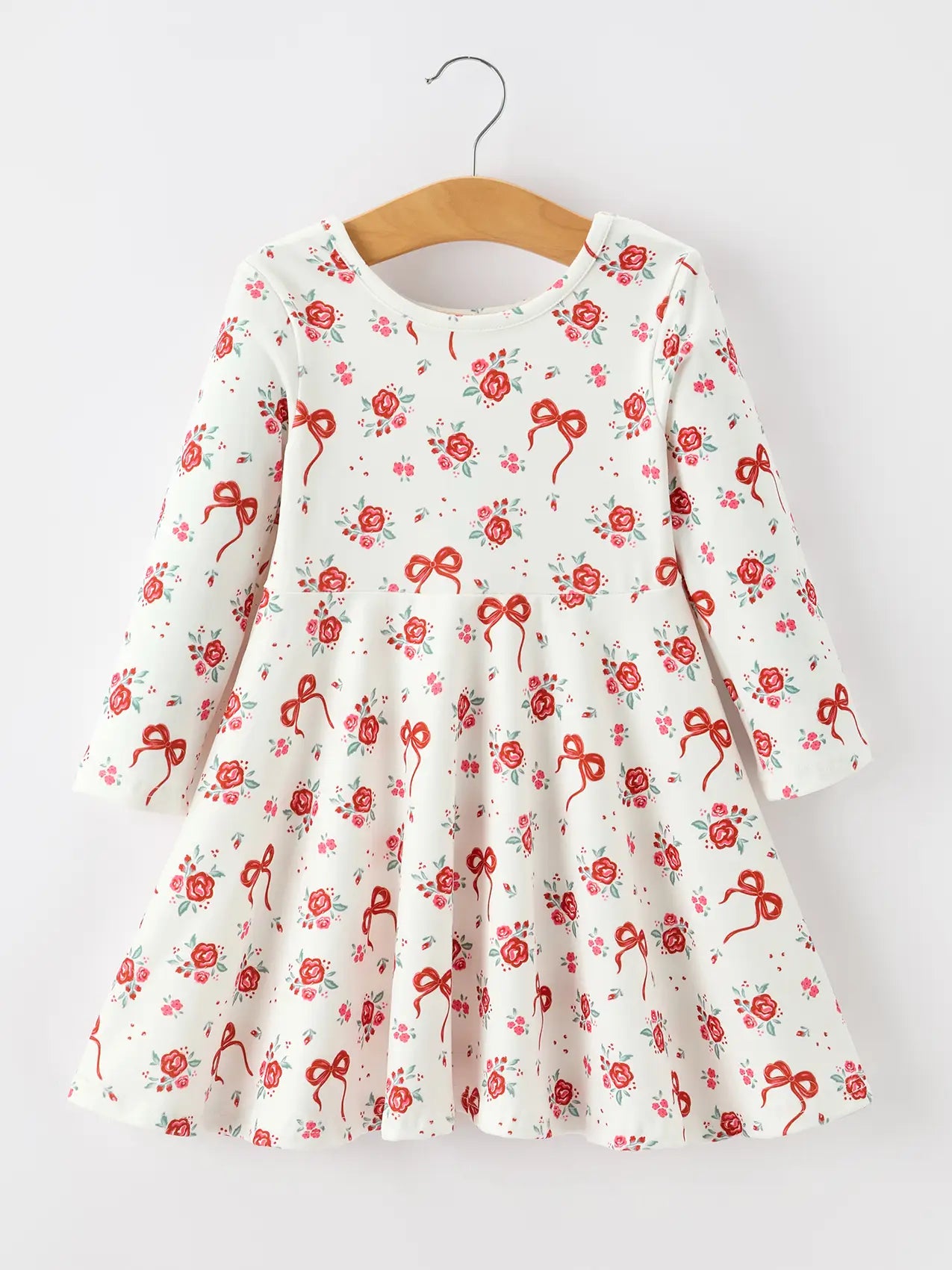 Red Rose Bow Dress