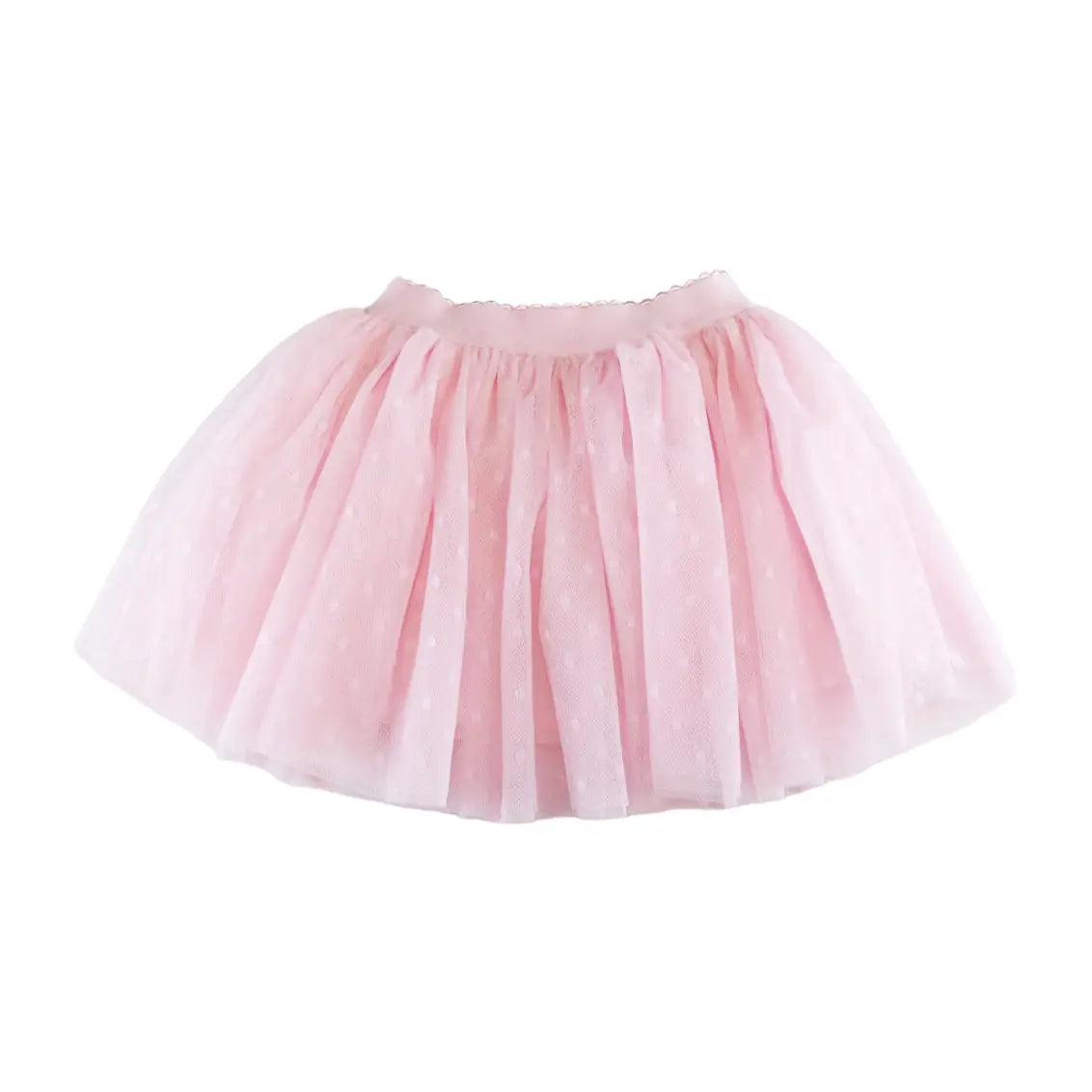 Mesh Dots Tutu Skirt - Pink