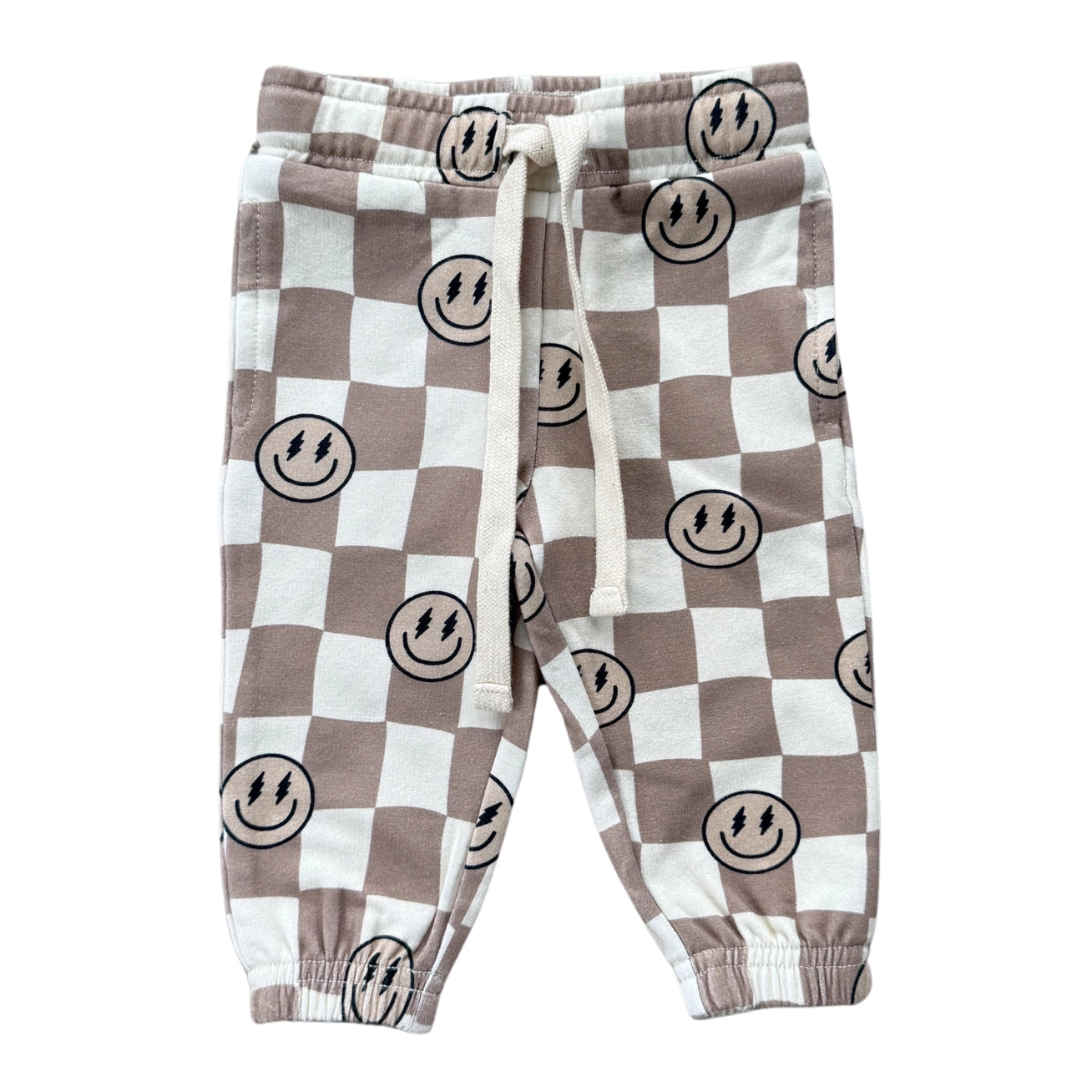 Smiley Check Joggers