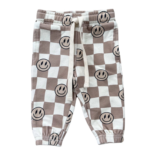 Smiley Check Joggers
