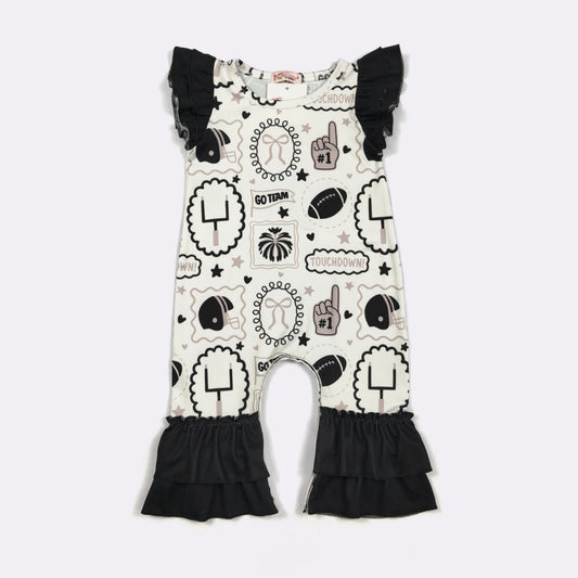 Black Go Team Romper