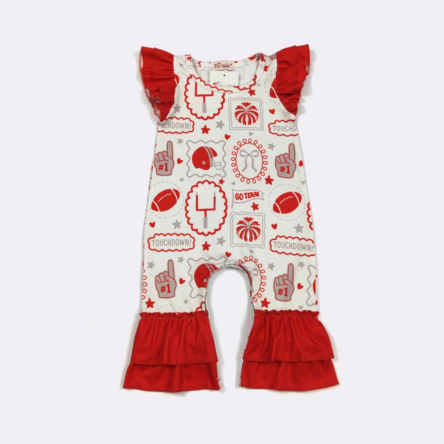 Red Go Team Romper