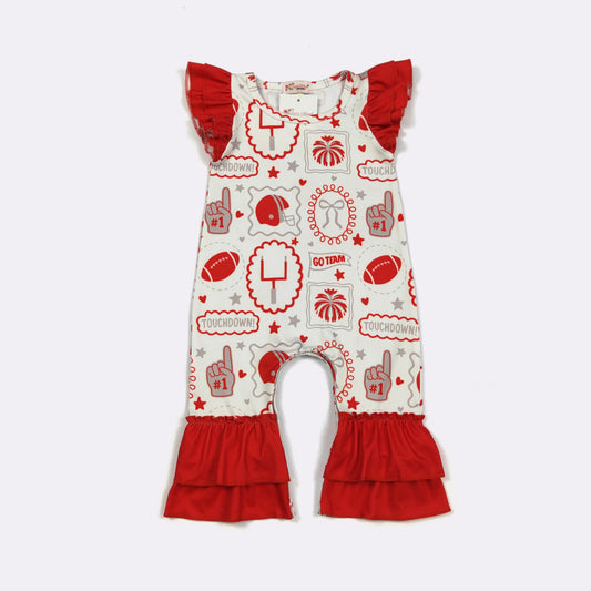 Red Go Team Romper