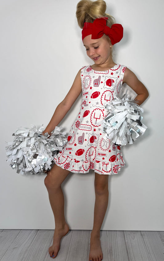 Red Go Team Athletic Dress