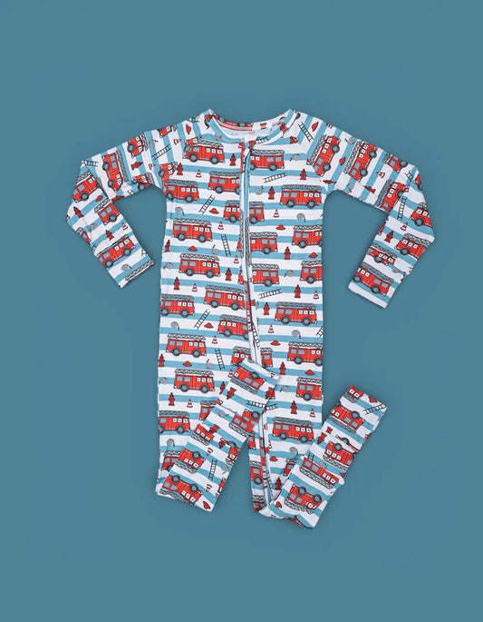 Firetruck Frenzy Romper