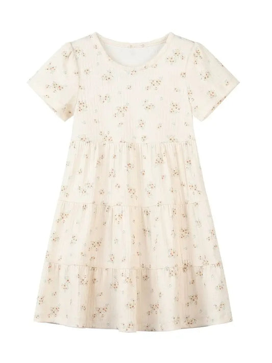Iona Dress - Cream Ditsy
