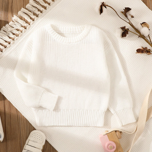 White Knitted Sweater