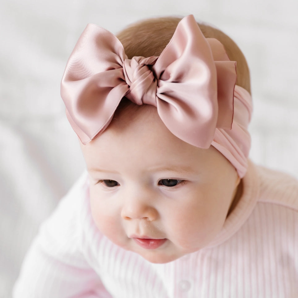 Satin Fab Headband - Antique Pink