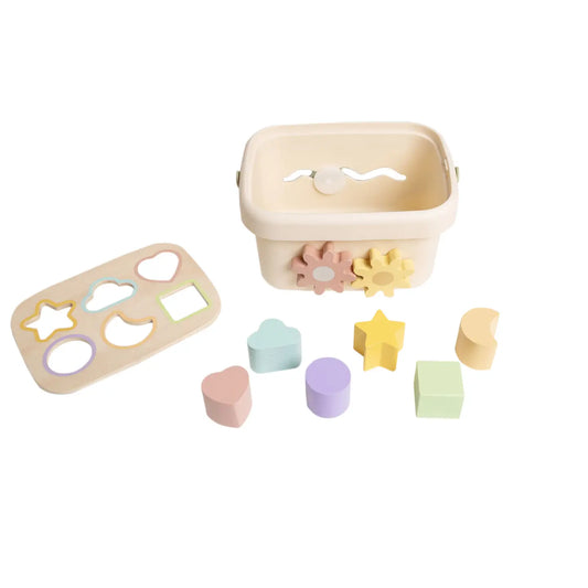 Wooden Shape Sorter Bucket