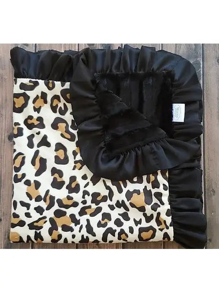 Leopard Receiving Blanket