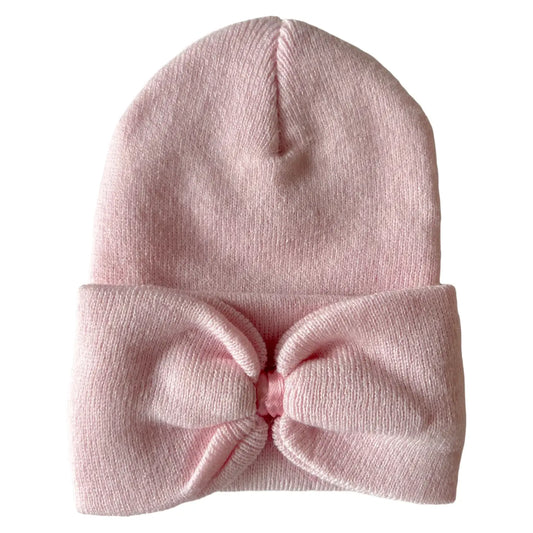 Baby's First Hat-Petal Pink Bow