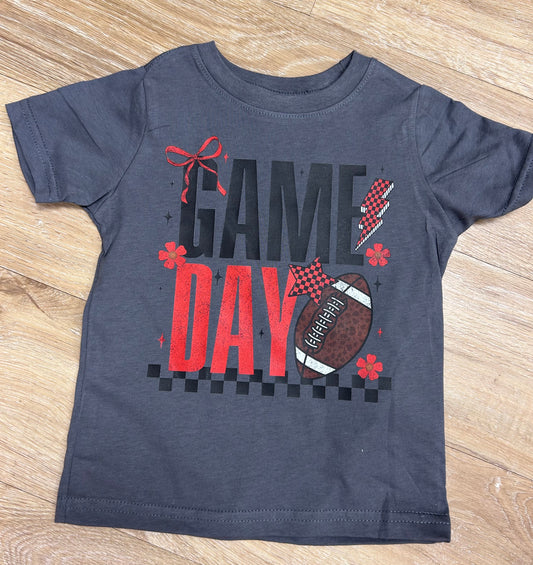 Game Day Tee (Me Size) Dark Gray Tee