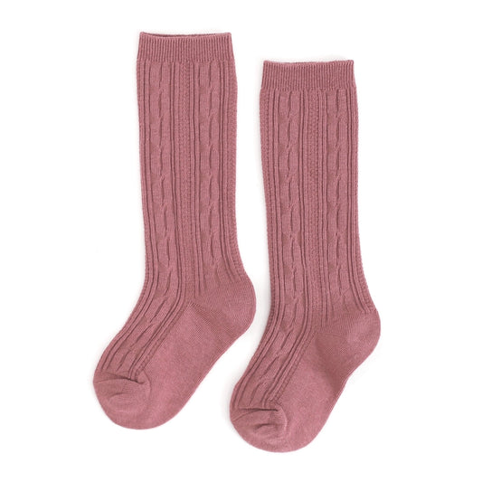 Mauve RoseKnee High Socks