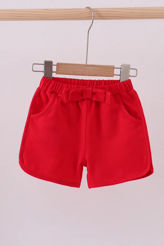 Red Bow Shorts