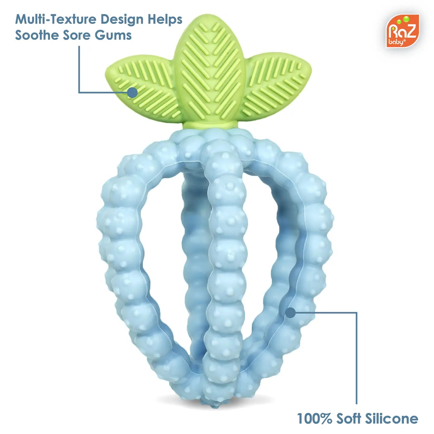 RaZberry Bites Teething Toy - Blue