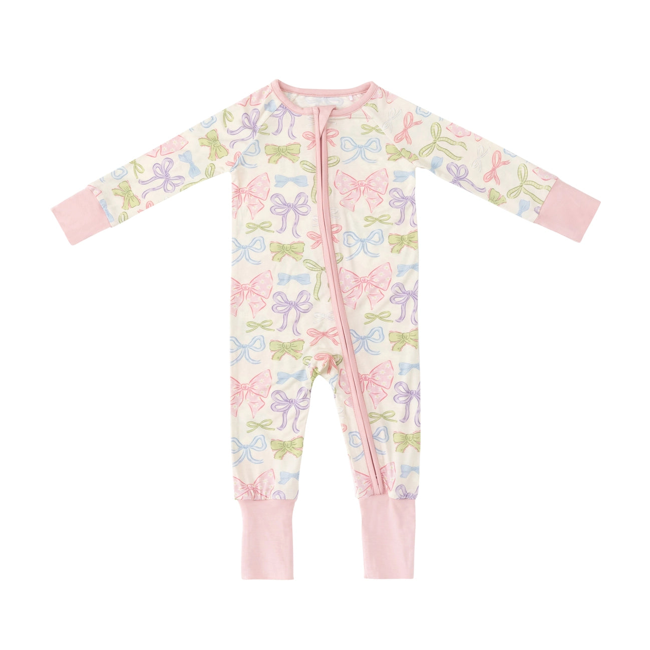Heirloom Bows Zip Footie